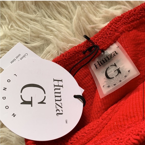 New Hunza g Juno twisted bikini set in hot pink/red one size - Picture 11 of 12